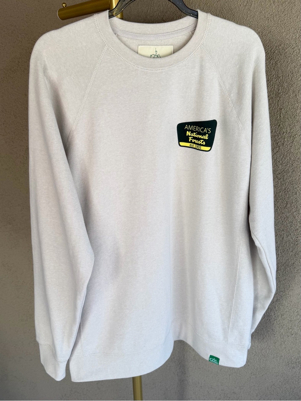 America’s National Forests Crewneck Pullover Sweatshirt Wild Tribute Hiking NWOT